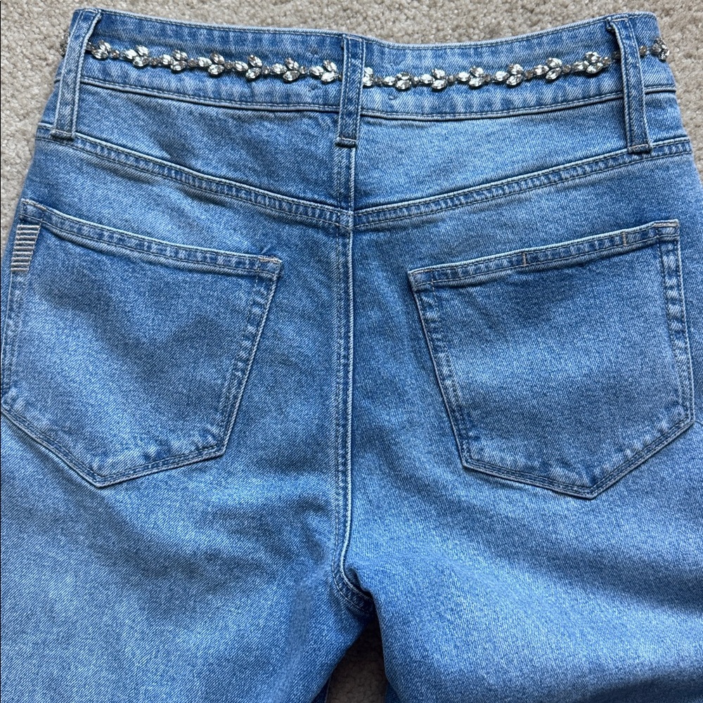Anthropology | PAIGE Sasha Embellished High-Rise Wide-Leg Jeans | 27 - Picture 16 of 17
